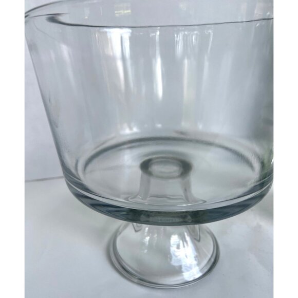 Pedestal Trifle Bowl Dessert Salad Clear Glass Serving Party Centerpiece 8.5" - Picture 2 of 8